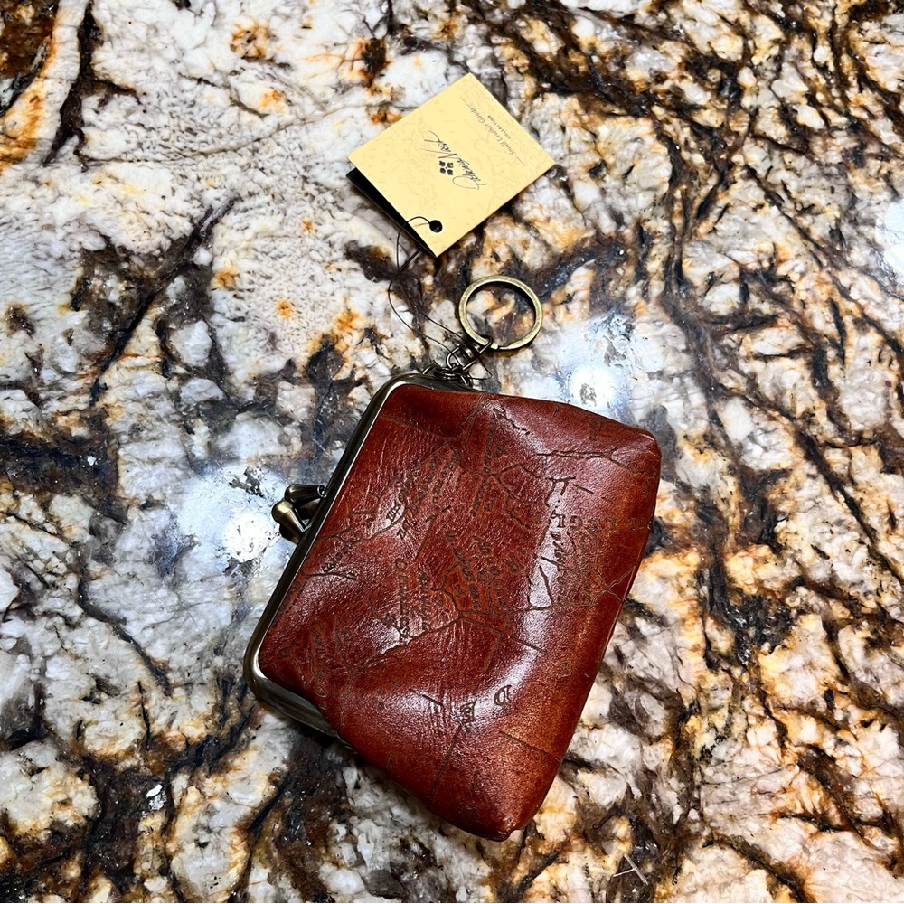 Patricia Nash map coin purse NWT